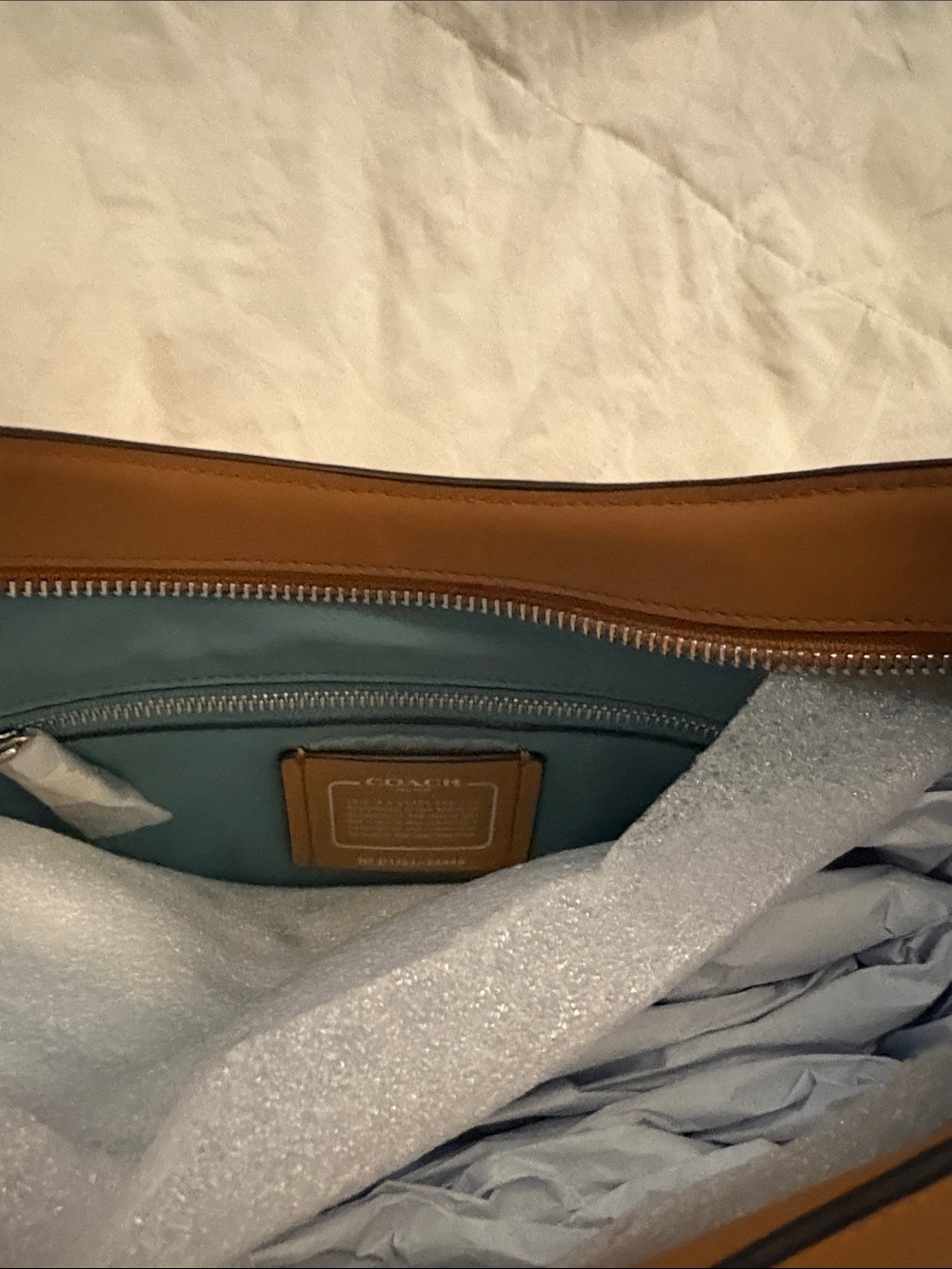 COACH Saddle Shoulder Bag in Tan - Picture 3 of 3